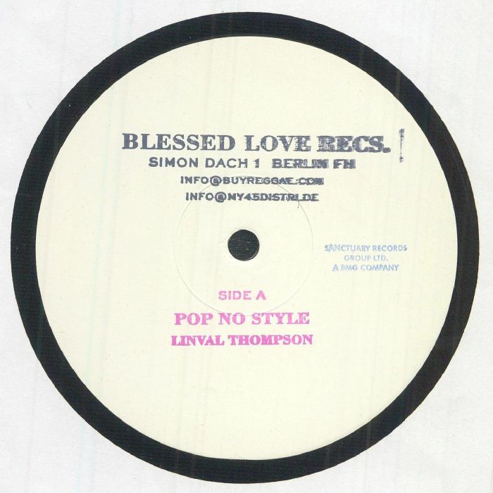 12" Linval Thompson - Pop No Style / Scientist & The Roots Radics - Second Hand Girl